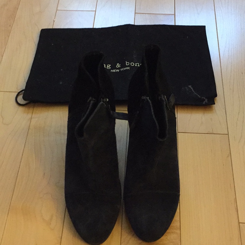 Rag and Bone Margot boot black and navy suede